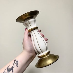 Vintage pedestal candle holder